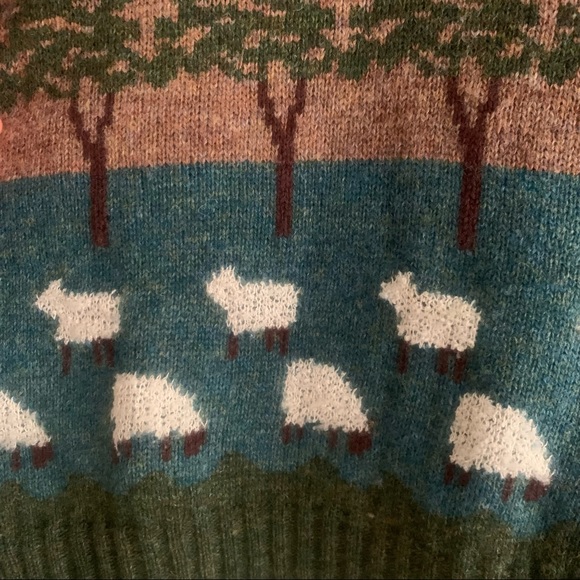 Jan Horrox Sheep Landscape Wool Sweater - Picture 4 of 4